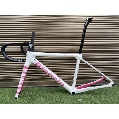 Bianchi Specialissima Carbon Fiber Road Bicycle Frame White-Bianchi Specialissima