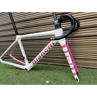 Bianchi Specialissima Carbon Fiber Road Bicycle Frame White-Bianchi Specialissima