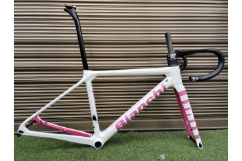 Bianchi Specialissima Carbon Fiber Road polkupyörän runko valkoinen