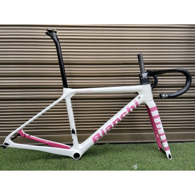 Bianchi Specialissima Carbon Fiber Road Bicycle Frame White-Bianchi Specialissima