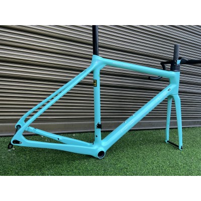 Bianchi Specialissima Carbon Fiber Road Bicycle Frame Blue-Bianchi Frame