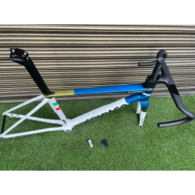 Colnago C68 Carbon Road Bicycle Frame Blue with White-Colnago V3RS V-Brake & Disc Brake