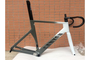 Quadro de bicicleta de estrada de fibra de carbono Canyon 2021 novo disco Aeroad cinza e branco