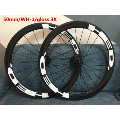 Clincher & Tubular Rims Carbon Road Bike Wheels Multicolor