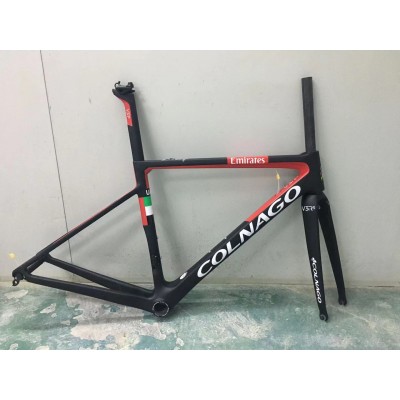 Colnago V3RS Carbon Frame Road Bicycle Red With Black-Colnago V3RS V-Brake & Disc Brake