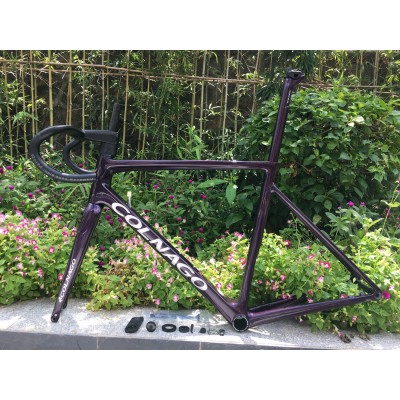 Colnago V3RS Carbon Frame Road Bicycle Chameleon Purple-Colnago V3RS V-Brake & Disc Brake