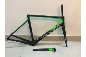 Bicicleta de estrada Colnago V3RS quadro de carbono verde com preto