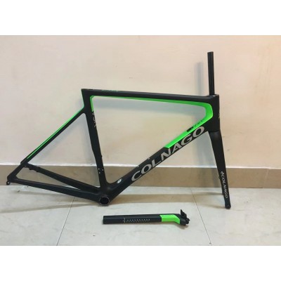Colnago V3RS Carbon Frame Road Bicycle Green With Black-Colnago V3RS V-Brake & Disc Brake