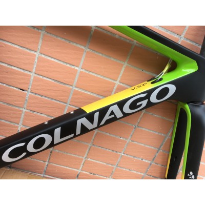 Colnago V3RS Carbon Frame Road Bicycle Green With Black-Colnago V3RS V-Brake & Disc Brake