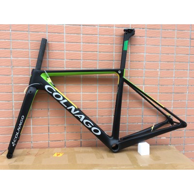 Colnago V3RS Carbon Frame Road Bicycle Green With Black-Colnago V3RS V-Brake & Disc Brake