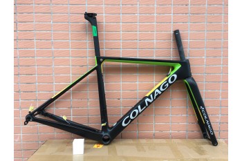 Bicicleta de estrada Colnago V3RS quadro de carbono verde com preto