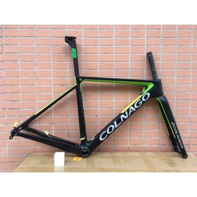 Colnago V3RS Carbon Frame Road Bicycle Green With Black-Colnago V3RS V-Brake & Disc Brake