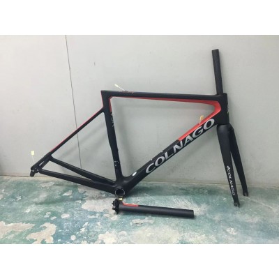 Colnago V3RS Carbon Frame Road Bicycle Red With Black-Colnago V3RS V-Brake & Disc Brake