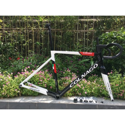 Colnago V3RS Carbon Frame Road Bicycle White With Black-Colnago V3RS V-Brake & Disc Brake