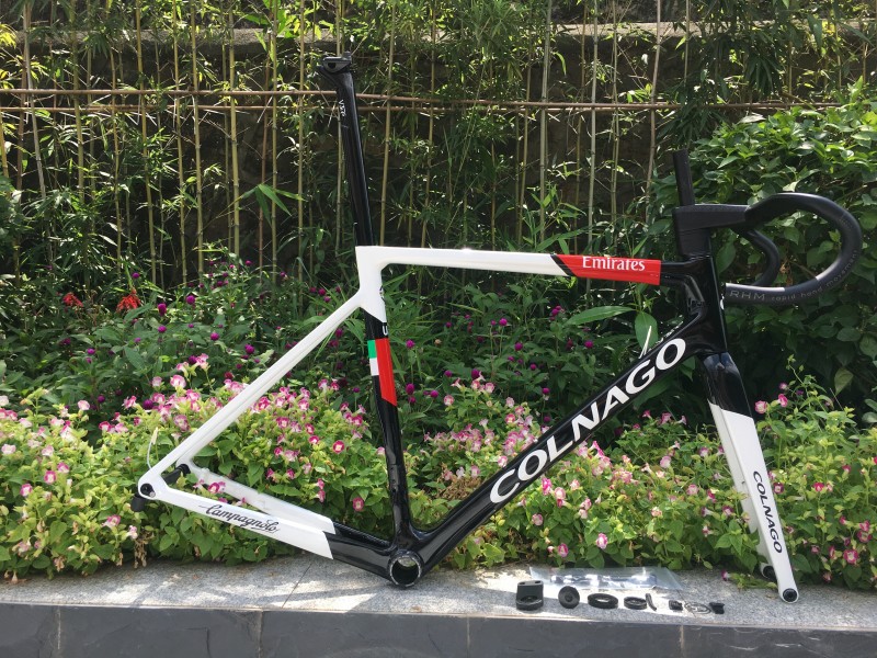 Colnago V3RS Carbonrahmen Rennrad Weiß mit Schwarz