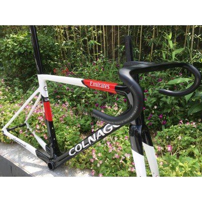 Colnago V3RS Carbon Frame Road Bicycle White With Black-Colnago V3RS V-Brake & Disc Brake