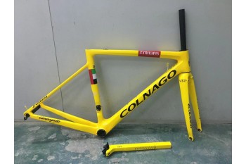 Bicicleta de estrada Colnago V3RS quadro de carbono amarelo