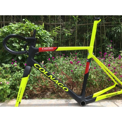 Colnago V3RS Carbon Frame Road Bicycle Yellow With Black-Colnago V3RS V-Brake & Disc Brake