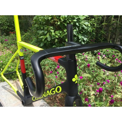 Colnago V3RS Carbon Frame Road Bicycle Yellow With Black-Colnago V3RS V-Brake & Disc Brake