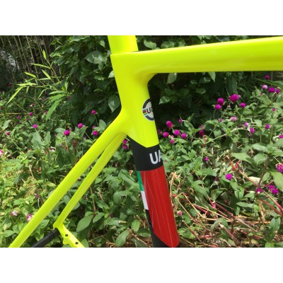 Colnago V3RS Carbon Frame Road Bicycle Yellow With Black-Colnago V3RS V-Brake & Disc Brake