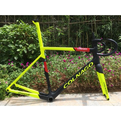 Colnago V3RS Carbon Frame Road Bicycle Yellow With Black-Colnago V3RS V-Brake & Disc Brake