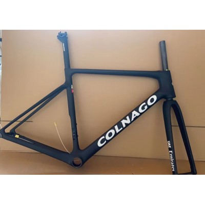 Colnago V3RS Carbon Fiber Road Bicycle Frame Black Ice Crack-Colnago V3RS V-Brake & Disc Brake