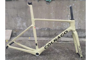 Cadre de vélo de route en fibre de carbone Colnago V4RS Beige