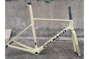 Rama roweru szosowego Colnago V4RS z włókna węglowego, beżowa
