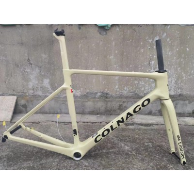 Colnago V3RS Carbon Fiber Road Bicycle Frame Black Ice Crack-Colnago V3RS V-Brake & Disc Brake