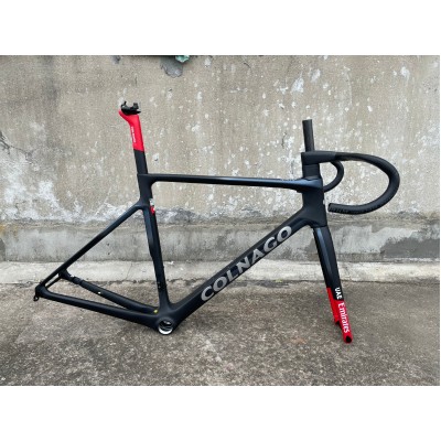 Colnago V3RS Carbon Fiber Road Bicycle Frame Black Ice Crack-Colnago V3RS V-Brake & Disc Brake