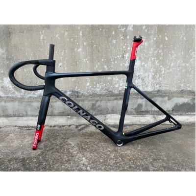 Colnago V3RS Carbon Fiber Road Bicycle Frame Black Ice Crack-Colnago V3RS V-Brake & Disc Brake