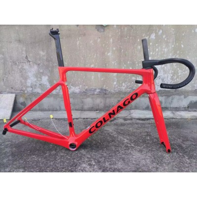 Colnago V3RS Carbon Fiber Road Bicycle Frame Black Ice Crack-Colnago V3RS V-Brake & Disc Brake