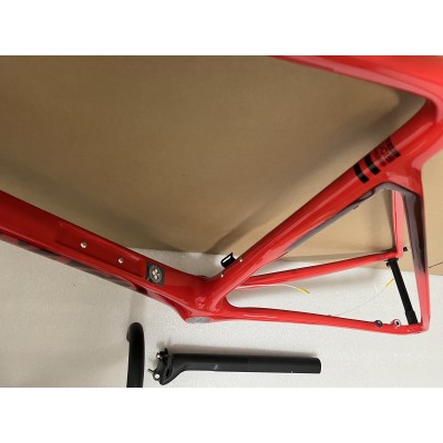 Colnago V3RS Carbon Fiber Road Bicycle Frame Black Ice Crack-Colnago V3RS V-Brake & Disc Brake