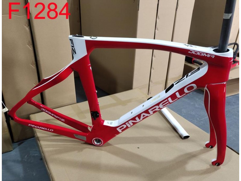 Pinarello DogMa F12 დისკის მხარდაჭერილი ნახშირბადის გზის ველოსიპედის ჩარჩო