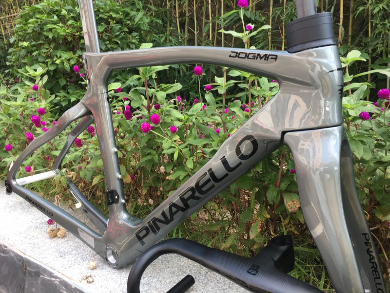 Pinarello DogMa F12 Carbon Fiber Road Cykelram Fälgbroms Grå