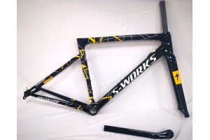 Cuadro de bicicleta de carretera de fibra de carbono SL6 freno V especializado y freno de disco