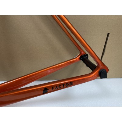 FACTOR O2 Carbon Road Bike Frame Orange-FACTORフレームV-ブレーキ/ディスクブレーキ