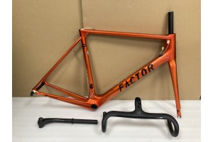 Cuadro de bicicleta de carretera FACTOR O2 Carbon naranja