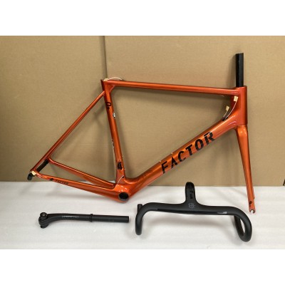 FACTOR O2 Carbon Road Bike Frame Orange-FACTOR kehys V-Jarru / levyjarru