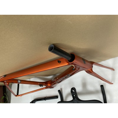 FACTOR O2 Carbon Road Bike Frame Orange-FACTORフレームV-ブレーキ/ディスクブレーキ