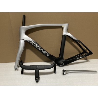 Pinarello DogMa F Carbon Road Bike Frame Silver With Black-Dogma F12 V-Brake