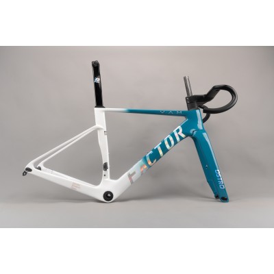 New FACTOR OSTRO VAM Carbon Fiber Road Bicycle Frame White With Blue-NEW FACTOR OSTRO VAM