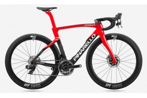 Pinarello DogMa F въглеродна рамка за шосеен велосипед, червена с черно