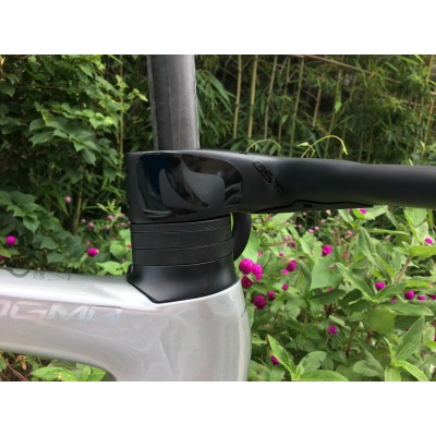 Carbon Road Bike Frame Silver With Black-Dogma F Disc Brake