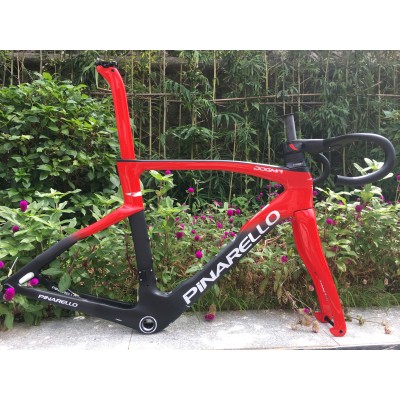 Pinarello DogMa F Disc Brake Carbon Road Bike Frame Red With Black-Dogma F  V-Brake