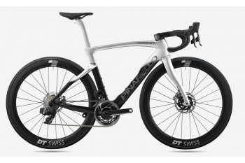 Carbon Road Bike Frame Silver With Black