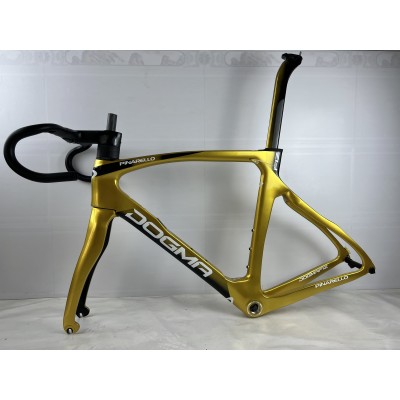 Pinarello DogMa F12 Carbon Road Bike Frame Rim Brake Golden-Dogma F12 V-Brake