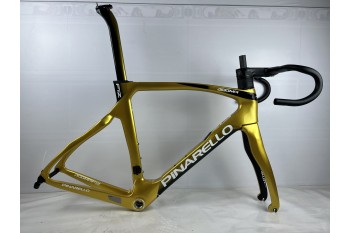 Quadro de bicicleta de estrada Pinarello DogMa F12 carbono freio aro dourado