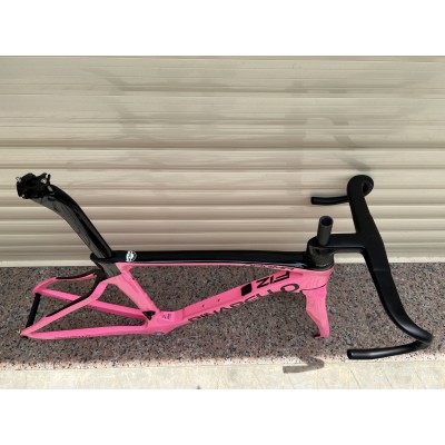 Pinarello DogMa F12 Carbon Road Bike Frame Rim Brake Pink-Dogma F12 V-Brake