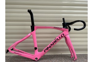 Pinarello DogMa F12 Cuadro de bicicleta de carretera de carbono Freno de llanta rosa